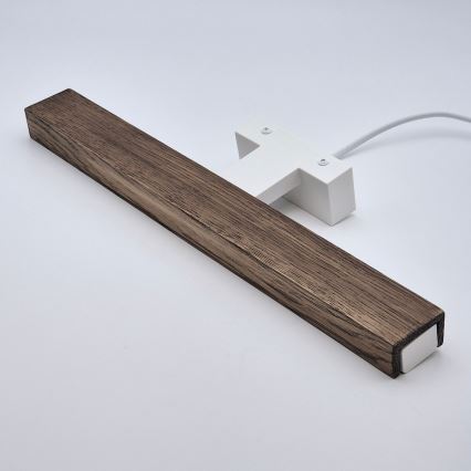 Brilagi - LED Badkamer spiegelverlichting WOODY MIRROR LED/8W/230V 40 cm IP44 eiken walnoot/wit