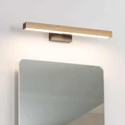 Brilagi - LED Badkamer spiegelverlichting WOODY MIRROR LED/8W/230V 40 cm IP44 eiken/zwart