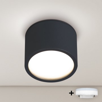 Brilagi - LED Badkamer-spot SMOOTH 1xGX53/15W/230V zwart IP65