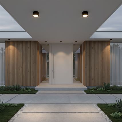 Brilagi - LED Badkamer-spot SMOOTH 1xGX53/15W/230V zwart IP65