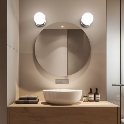 Brilagi - LED-wandlamp voor badkamer BALL LED/6W/230V 3000/4000/6500K IP44 glanzend chroom