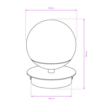 Brilagi - LED-wandlamp voor badkamer BALL LED/6W/230V 3000/4000/6500K IP44 glanzend chroom