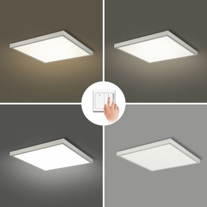 Brilagi - LED plafondlamp voor badkamer FRAME LED/50W/230V 3000/4000/6000K 60x60 cm IP44 zilver