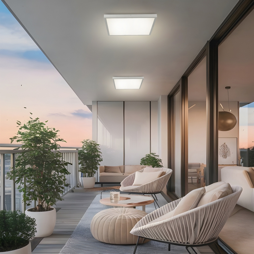 Brilagi - LED plafondlamp voor badkamer FRAME LED/50W/230V 3000/4000/6000K 60x60 cm IP44 zilver