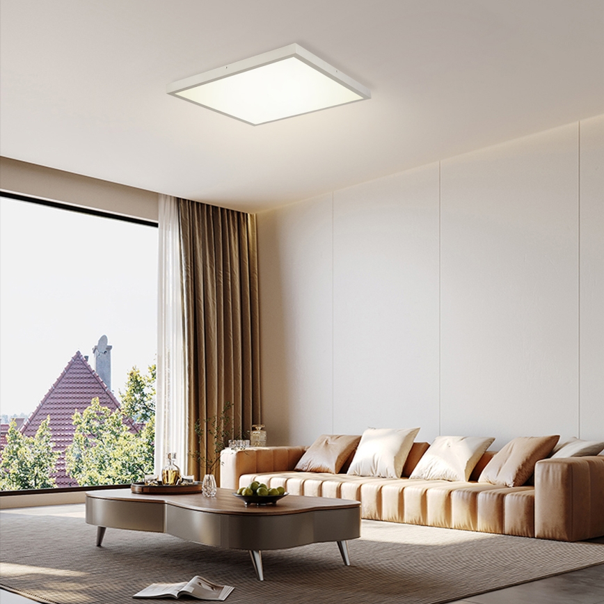 Brilagi - LED plafondlamp voor badkamer FRAME LED/50W/230V 3000/4000/6000K 60x60 cm IP44 zilver