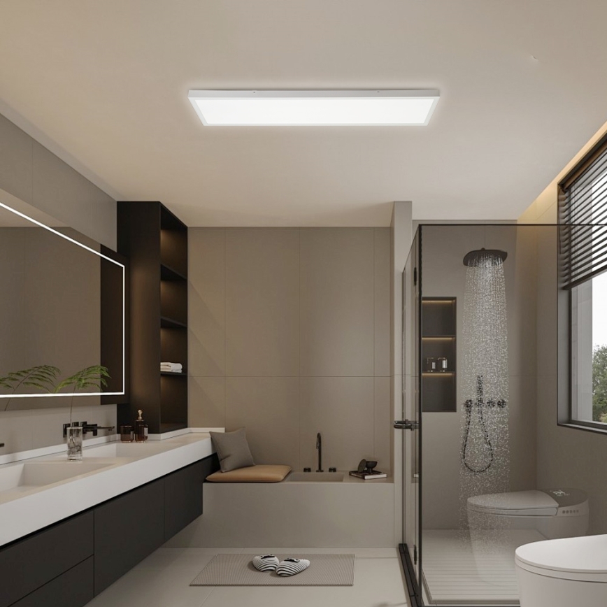 Brilagi - LED plafondlamp voor badkamer FRAME LED/50W/230V 120x30 cm 3000/4000/6000K IP44 wit