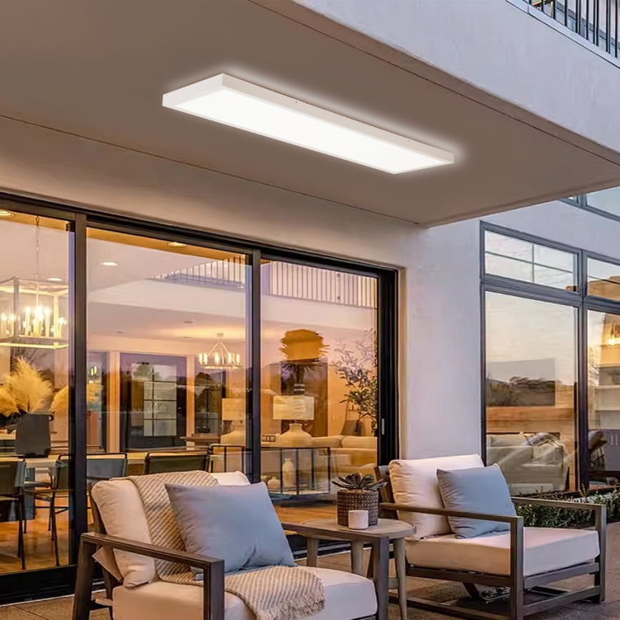 Brilagi - LED plafondlamp voor badkamer FRAME LED/50W/230V 120x30 cm 3000/4000/6000K IP44 wit