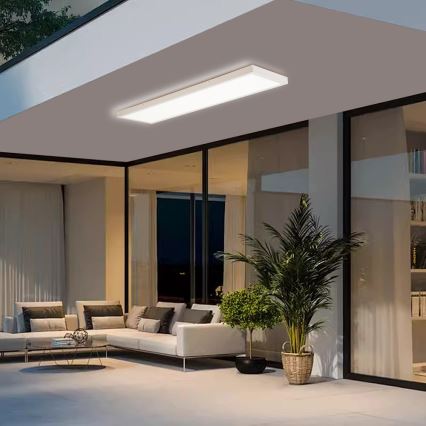 Brilagi - LED plafondlamp voor badkamer FRAME LED/50W/230V 120x30 cm 3000/4000/6000K IP44 wit