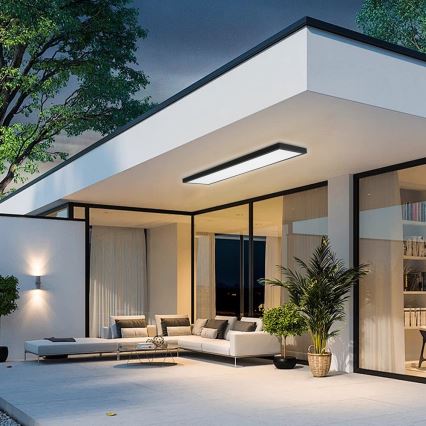 Brilagi - LED plafondlamp voor badkamer FRAME LED/50W/230V 120x30 cm 3000/4000/6000K IP44 zwart