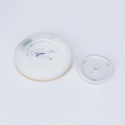 Brilagi - ULTRA SLIM LED plafondlamp voor badkamer, 12W/230V, Ø 22,5 cm, goudkleurig, IP54