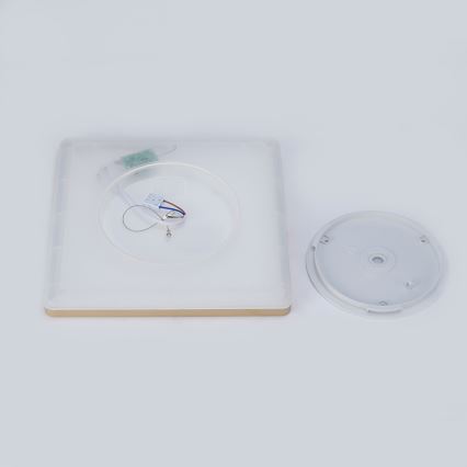 Brilagi - LED Badkamerplafondlamp ULTRA SLIM LED/18W/230V 30x30 cm goudkleurig IP54