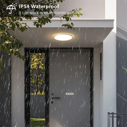 Brilagi - ULTRA SLIM LED plafondlamp voor badkamer LED/18W/230V Ø 30 cm goudkleurig IP54