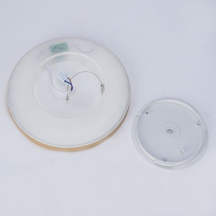 Brilagi - ULTRA SLIM LED plafondlamp voor badkamer LED/18W/230V Ø 30 cm goudkleurig IP54