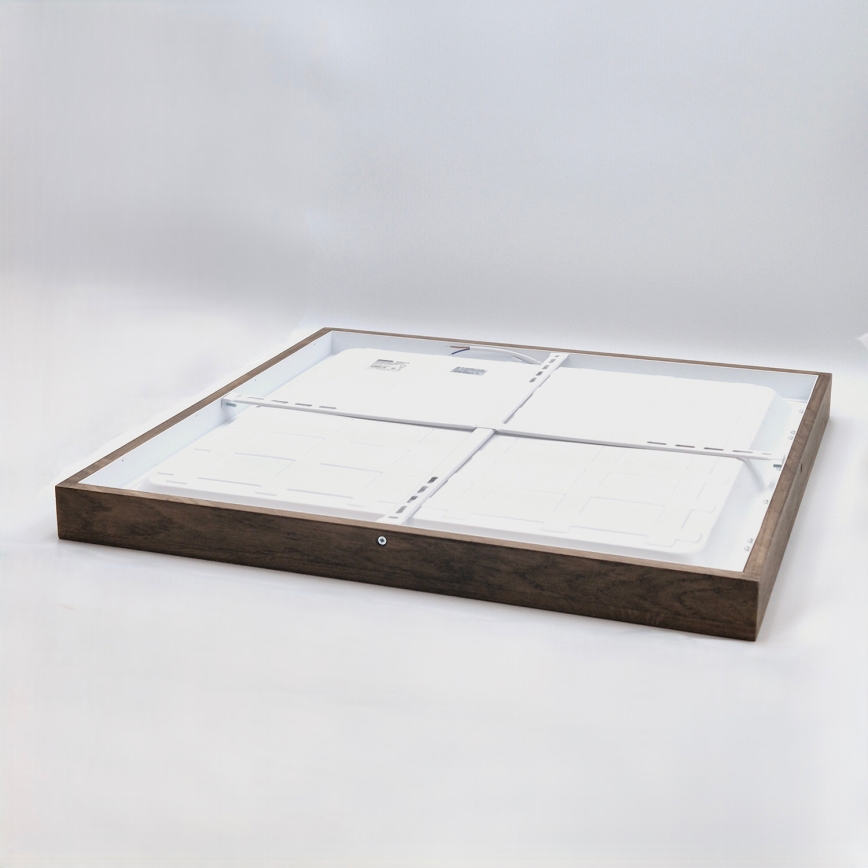 Brilagi - LED plafondlamp voor de badkamer WOODY FRAME LED/50W/230V 60x60 cm IP44 eiken/walnoot