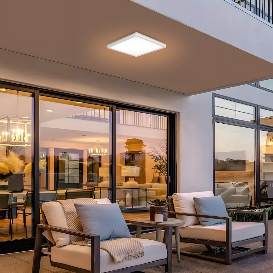 Brilagi - LED Badkamer plafondlamp ULTRA SLIM LED/18W/230V 30x30 cm wit IP54