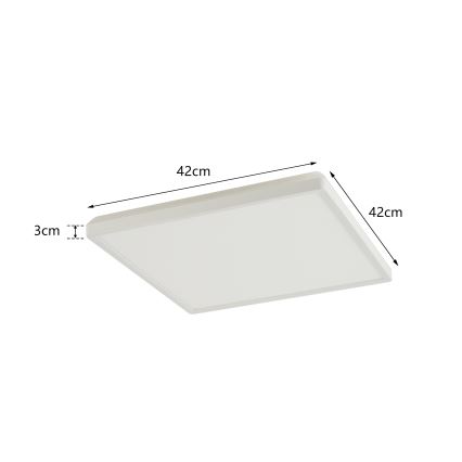 Brilagi - LED Badkamer plafondlamp ULTRA SLIM LED/24W/230V 42x42 cm wit IP54
