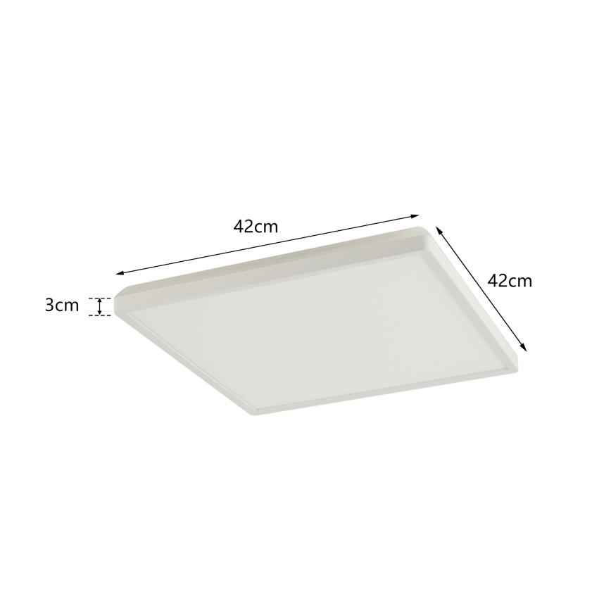 Brilagi - LED Badkamer plafondlamp ULTRA SLIM LED/24W/230V 42x42 cm wit IP54