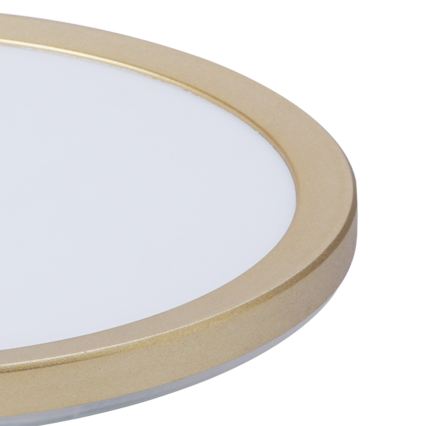 Brilagi - LED-plafondlamp voor badkamer ULTRA SLIM LED/24W/230V Ø 42 cm goudkleurig IP54