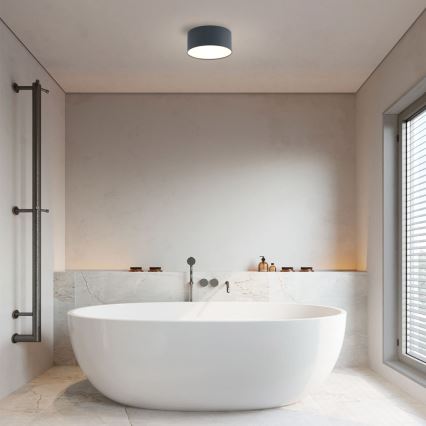 Brilagi - LED plafondlamp voor badkamer FORIS LED/14W/230V diam. 12 cm antraciet IP44