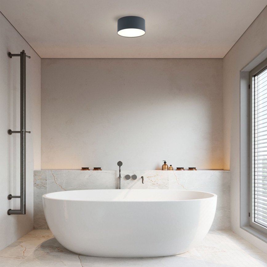 Brilagi - LED plafondlamp voor badkamer FORIS LED/14W/230V diam. 12 cm antraciet IP44