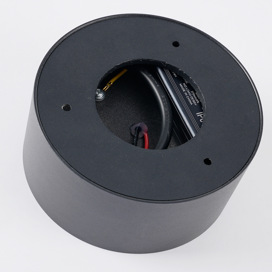 Brilagi - LED plafondlamp voor badkamer FORIS LED/14W/230V diam. 12 cm antraciet IP44