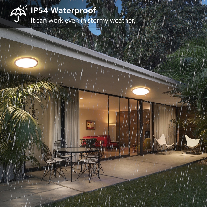 Brilagi - LED plafondlamp voor badkamer ULTRA SLIM LED/12W/230V Ø 22,5 cm roségoud IP54