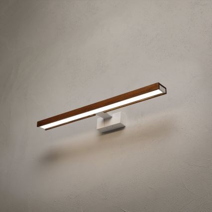 Brilagi - LED-badkamerspiegelverlichting 3-in-1 WOODY MIRROR LED/12W/230V 60 cm IP44 wit/eik kers
