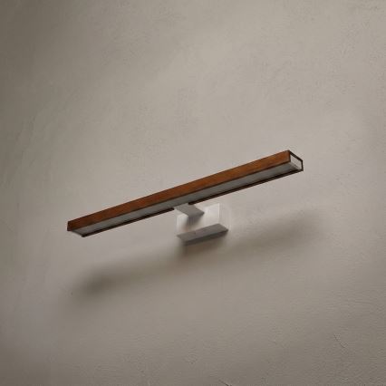 Brilagi - LED-badkamerspiegelverlichting 3-in-1 WOODY MIRROR LED/12W/230V 60 cm IP44 wit/eik kers