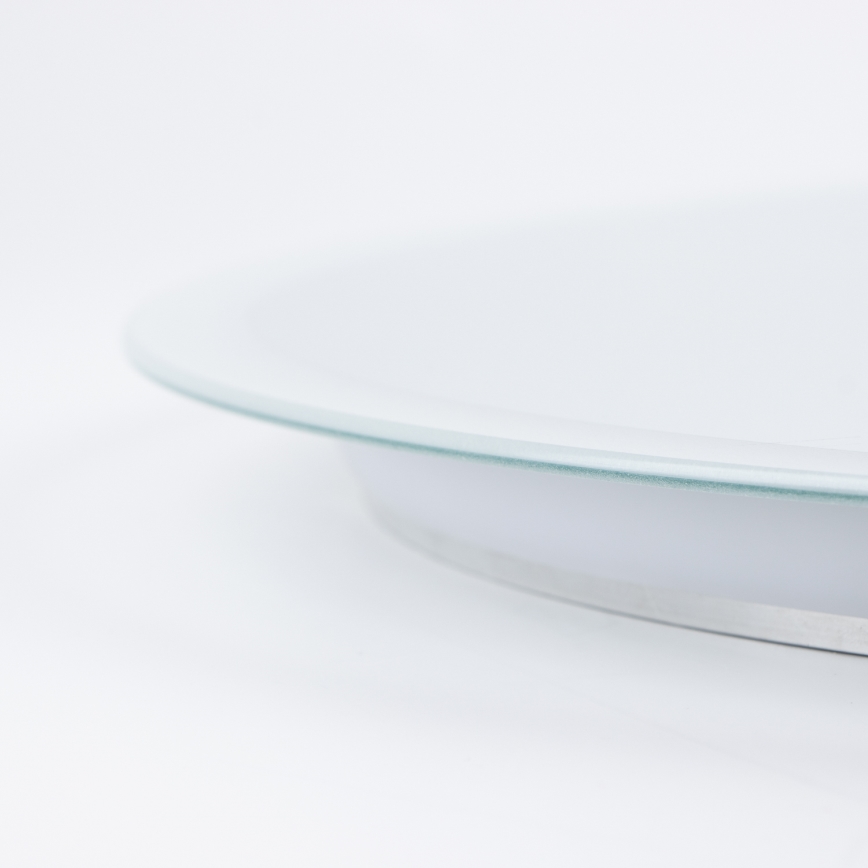 Brilagi - LED-badkamerspiegel BERNATE LED/19W/230V Ø 60 cm zilverkleurig IP44 CRI 90 dimbaar + CCT