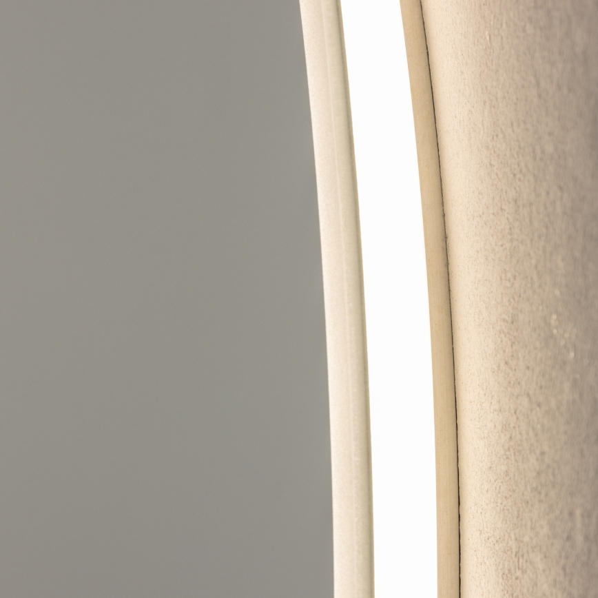 Brilagi - LED-badkamerspiegel BERNATE LED/19W/230V Ø 60 cm zilverkleurig IP44 CRI 90 dimbaar + CCT