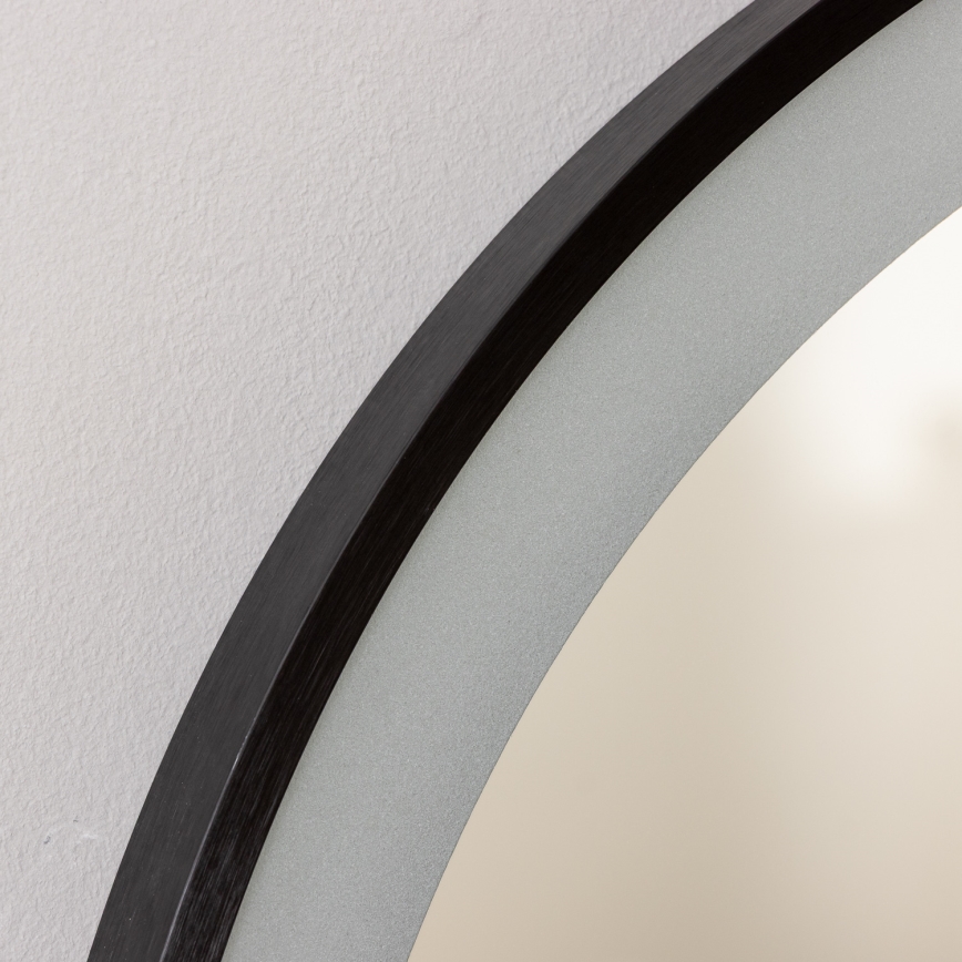 Brilagi - LED-badkamerspiegel CANZO LED/25W/230V 50x80 cm zwart IP44 CRI 90 dimbaar + CCT