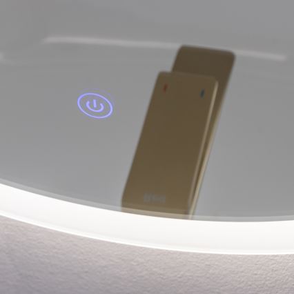 Brilagi - LED-badkamerspiegel CUNEO LED/19W/230V Ø 60 cm IP44 CRI 90 dimbaar + CCT