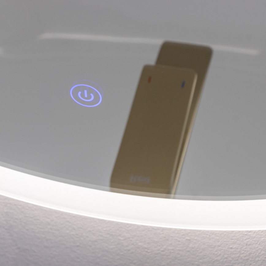 Brilagi - LED-badkamerspiegel CUNEO LED/19W/230V Ø 60 cm IP44 CRI 90 dimbaar + CCT