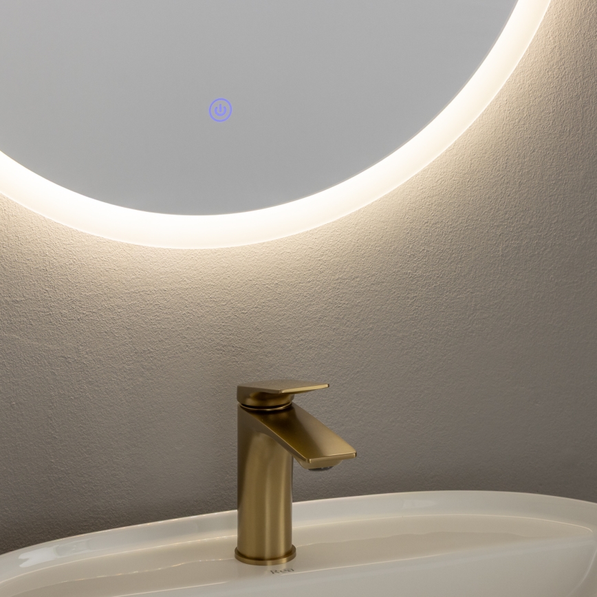 Brilagi - LED-badkamerspiegel CUNEO LED/19W/230V Ø 60 cm IP44 CRI 90 dimbaar + CCT