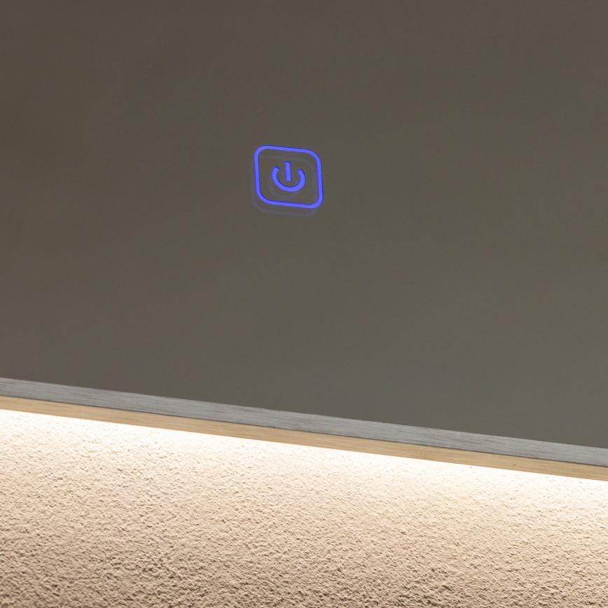 Brilagi - LED-badkamerspiegel DESIO LED/20W/230V 40x60 cm zilverkleurig IP44 CRI 90 dimbaar + CCT