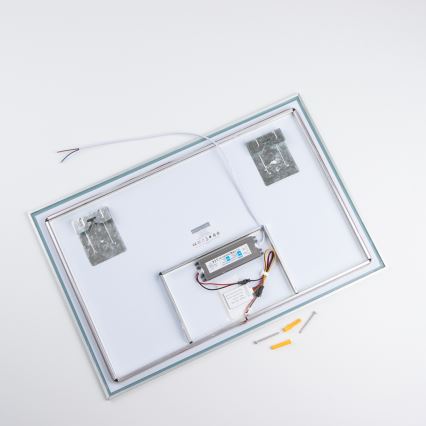 Brilagi - LED-badkamerspiegel DESIO LED/20W/230V 40x60 cm zilverkleurig IP44 CRI 90 dimbaar + CCT