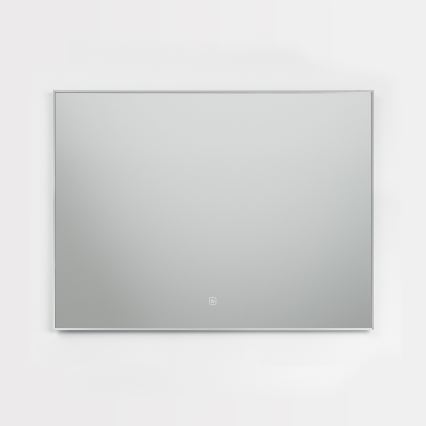 Brilagi - LED-badkamerspiegel DESIO LED/28W/230V 60x80 cm zilver IP44 CRI 90 dimbaar + CCT