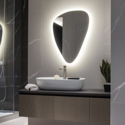 Brilagi - LED-badkamerspiegel GOCCIA LED/19W/230V 67x50 cm IP44 CRI 90 dimbaar + CCT