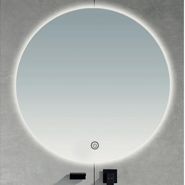 Brilagi - LED-badkamerspiegel LUNA LED/26W/230V Ø 80 cm IP44 CRI 90 dimbaar + CCT