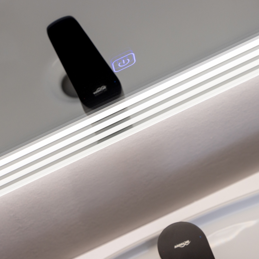 Brilagi - LED-badkamerspiegel MELZO LED/28W/230V 60x80 cm IP44 CRI 90 dimbaar + CCT