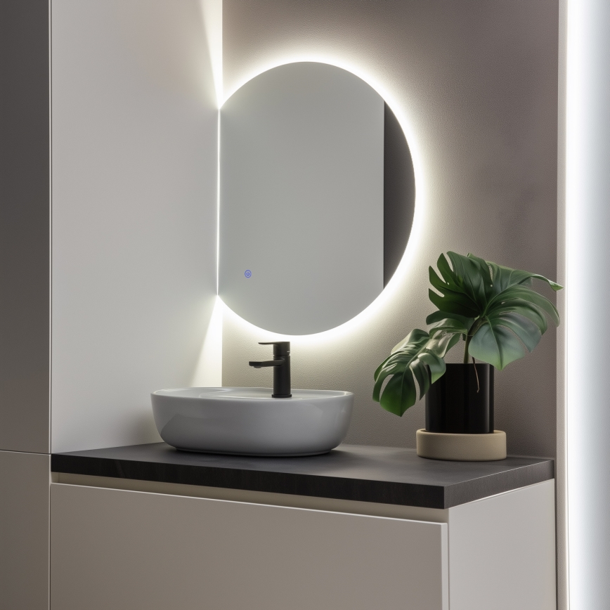 Brilagi - LED badkamerspiegel MEZZO LED/18W/230V 60x50 cm IP44 CRI 90 dimbaar + CCT