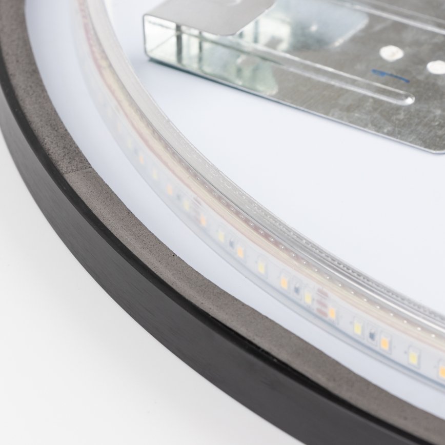 Brilagi - LED-badkamerspiegel NOVARA LED/19W/230V Ø 60 cm zwart IP44 CRI 90 dimbaar + CCT