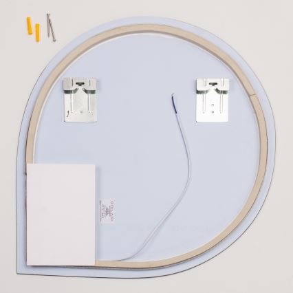 Brilagi - LED badkamerspiegel RICADI LED/19W/230V 60x60 cm IP44 CRI 90 dimbaar + CCT