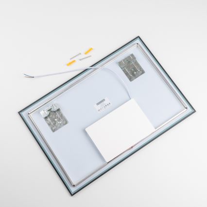 Brilagi - LED-badkamerspiegel SUELLO LED/20W/230V 40x60 cm zwart IP44 CRI 90 dimbaar + CCT