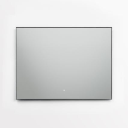 Brilagi - LED badkamerspiegel SUELLO LED/28W/230V 60x80 cm zwart IP44 CRI 90 dimbaar + CCT