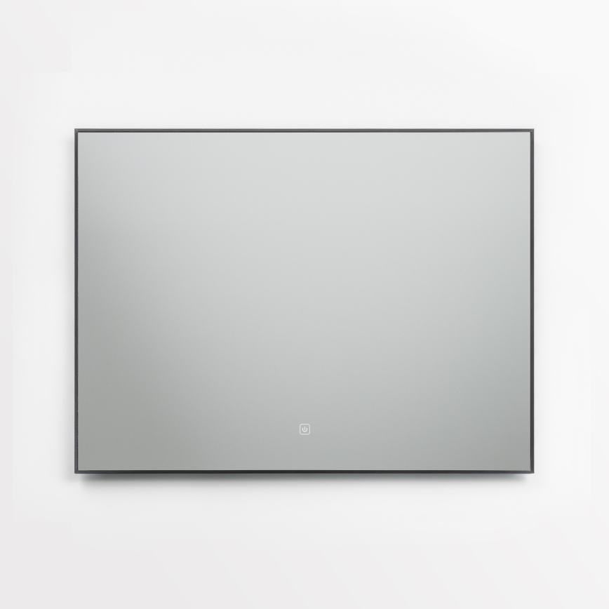 Brilagi - LED badkamerspiegel SUELLO LED/28W/230V 60x80 cm zwart IP44 CRI 90 dimbaar + CCT