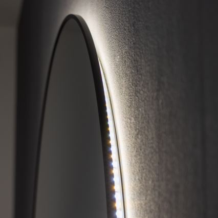 Brilagi - LED-badkamerspiegel VENA BLACK LED/26W/230V Ø 80 cm IP44 CRI 90 dimbaar + CCT