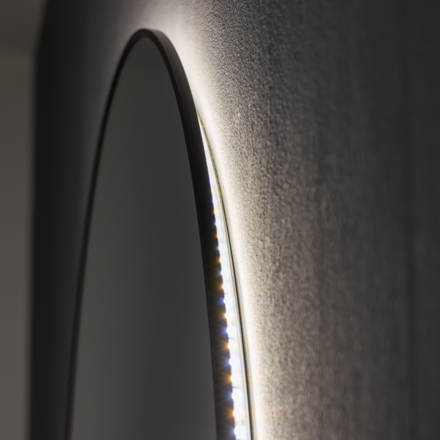 Brilagi - LED-badkamerspiegel VENA BLACK LED/26W/230V Ø 80 cm IP44 CRI 90 dimbaar + CCT