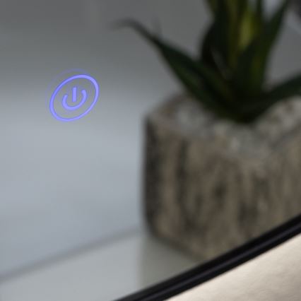 Brilagi - LED-badkamerspiegel VENA BLACK LED/26W/230V Ø 80 cm IP44 CRI 90 dimbaar + CCT