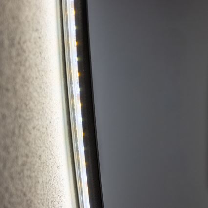 Brilagi - LED badkamerspiegel VENA BLACK LED/32W/230V Ø 100 cm IP44 CRI 90 dimbaar + CCT
